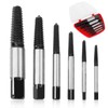 Screw Extractors 6PCS with Box, Damaged Screw Bolt Extractor Set,