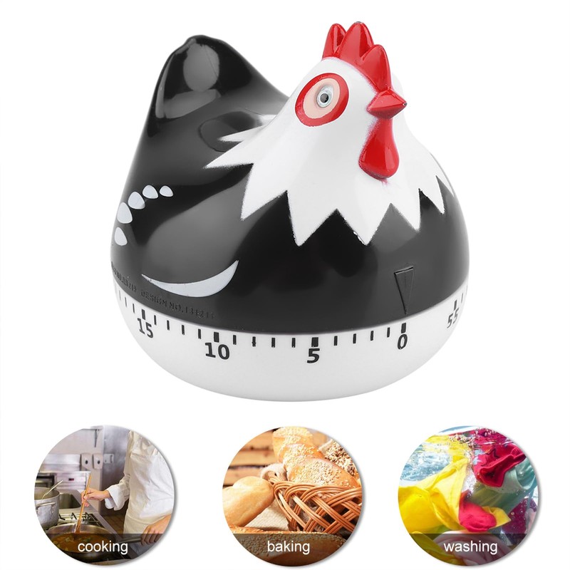 WPKD BLUEIY Kitchen Timer Cartoon Chicken Shape, Egg Timer, Kitchen