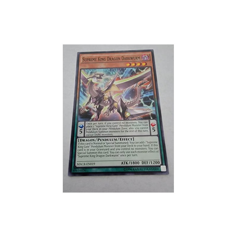 Supreme King Dragon Darkwurm - MACR-EN019 - Maximum Crisis -
