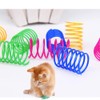 ISMARTEN Pet Wide Colorful Springs Cat Toys Plastic Coil Spiral