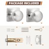 GOBEKOR 10 Pack Passage Door Knobs Keyless Interior Door Knobs