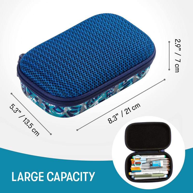 ZIPIT Mesh Pencil Case/Large Pencil Case for School and Office/Case