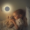 Lunartec 4er Steckdosen-Nachtlicht mit indirekter Beleuchtung,rund