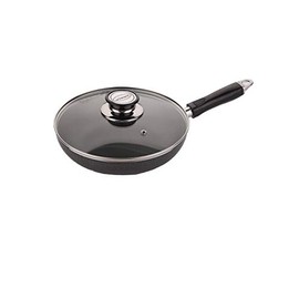 Uniware 10.2 Inch Frying Pan with Tempered Glass Cover, Non-Stick, Dishwasher Safe