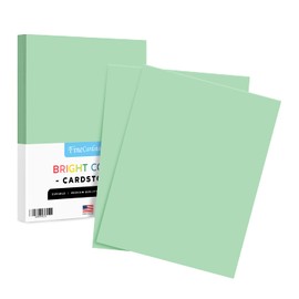 8.5 x 11" Light Green Color Paper Smooth, for School, Office & Home Supplies, Holiday Crafting, Arts & Crafts | Acid & Lignin Free | Regular 20lb Paper - 100 Sheets