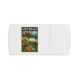 'Love Wales' Pill Box with Tablet Splitter (PI00035255)
