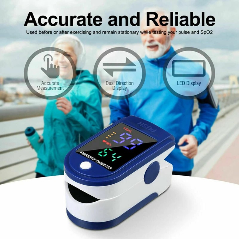 Finger Pulse Oximeter with LED Display - Family Medical Health