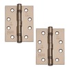 Excel XL869-BLNK Pair of 4" Grade 11 Door Hinges, Black