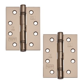Excel XL869-BLNK Pair of 4" Grade 11 Door Hinges, Black Nickel