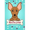 Min Pin Lover Notebook and Journal: 120-Page Lined Notebook for