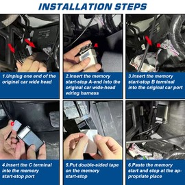 Auto Start Stop Eliminator Compatible with Ford Bronco 2021-2025 (No fit Bronco Sport/Badlands) Automatic Stop Start Engine System Delete/Disable/Canceller Cancel Device Cable