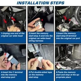 Auto Start Stop Eliminator Compatible with Ford Bronco 2021-2025 (No fit Bronco Sport/Badlands) Automatic Stop Start Engine System Delete/Disable/Canceller Cancel Device Cable