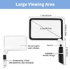 5X Magnifying Glass with Light, Lightweight Full Page Magnifier for