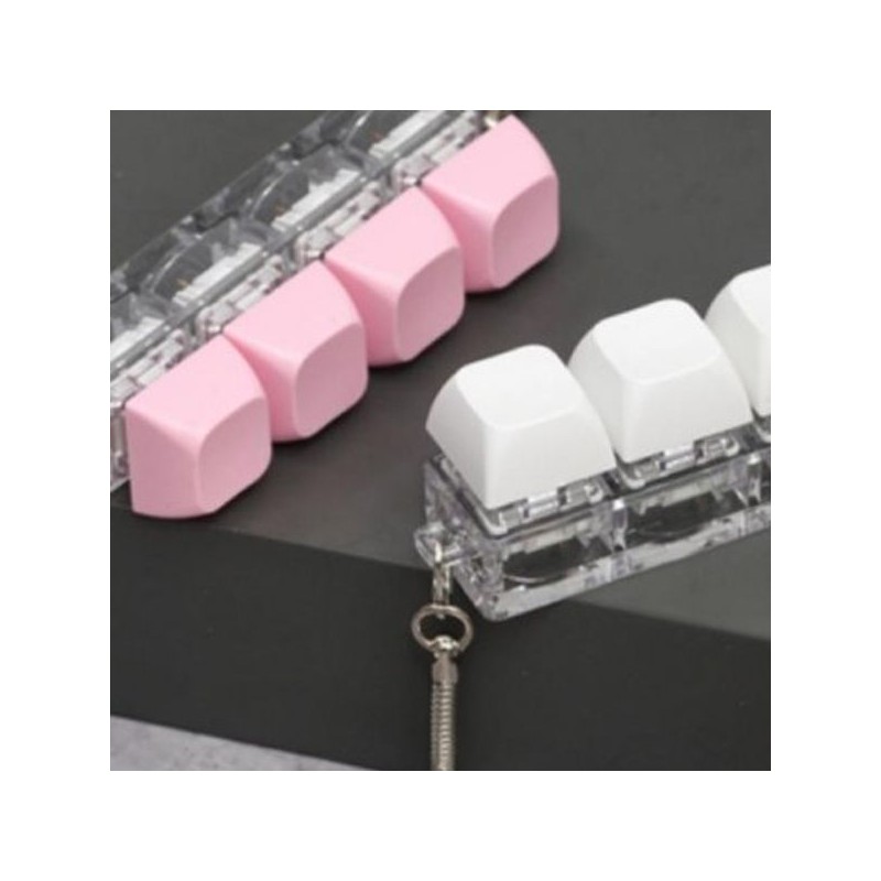 Click key ring pastel keycap connection decoration hand movement sensory