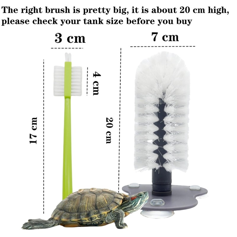 Turtle Brush with Strong Suction Cup,Turtle Back Clean Brush to