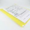 D.RECT Flat File Polypropylene A4 Perforated Yellow Pack of 25