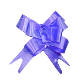 Pull Bows for Gift Wrapping – Decorative Ribbon Bows for Packaging, DIY Crafts, Decoration, and Special Occasions – Assorted Colors (Blue)