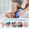 Comfitech Ankle Ice Pack Wrap Sleeve with Large Opening, Reusable