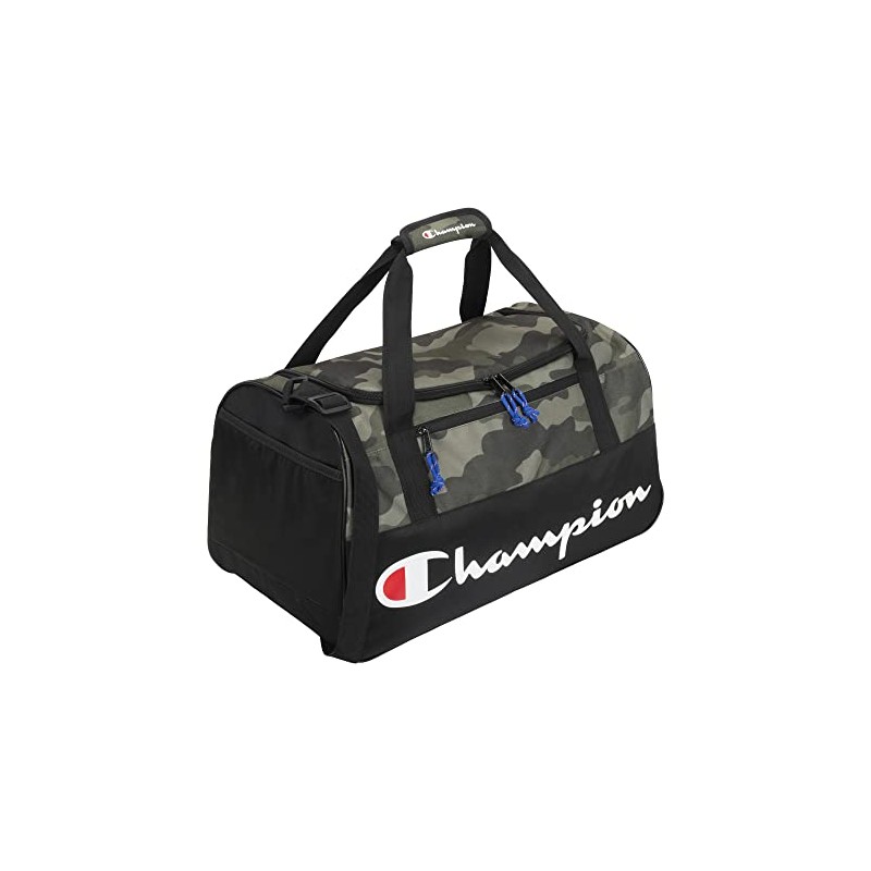 Champion Logo Duffel Bag, Cammo Ammo/Black, One-Size