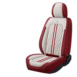 ANKIV Universal Fit Waterproof Breathable Nappa Leather Automotive Vehicle Car Seat Covers Set Cushion Protector for Sedan SUV