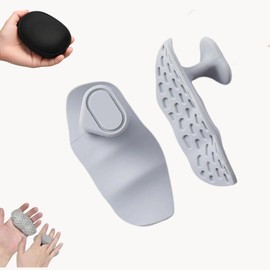 Non-Slip Gym Grips for Men and Women,Weight Lifting Hand Grips with Storage Case,Ideal for Strength Training,Crossfit and Workout Support (1 Pair)-Grey