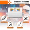 Quevati 2-Pack RJ45 Cat6 Junction Box, High Speed Inline Punchdown