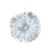 Davies Silver/White Christmas 2 Tone Foil Ceiling Decorations - 30cm