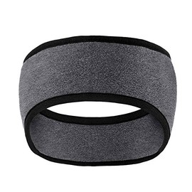 TOP HEADWEAR Men/Women Polar Fleece Ear Warmer Headband, Heather Charcoal