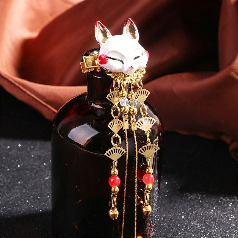 AiO JAPAN Hair Accessories, Set of 2, Fox, Hairpin Set,