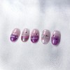 Cozy knit barcode nail - Stiletto / 포근 니트 바코드네일