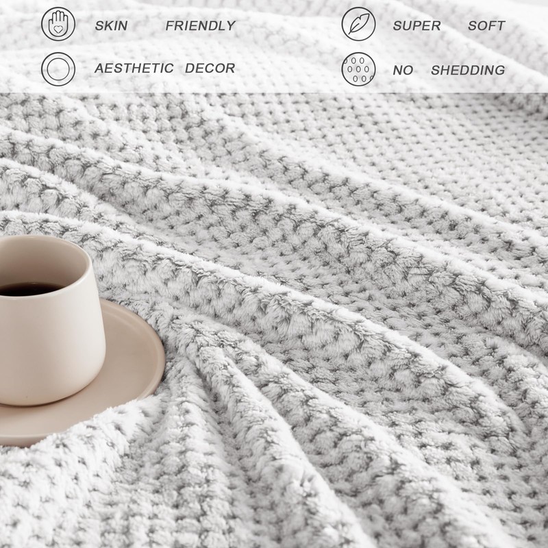 Exclusivo Mezcla Extra Large Fleece Throw Blanket, 127x178 CM Soft