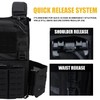 Greencity Tactical Vest Molle Quick Release Buckles Weight Vest Adjustable