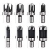 Baorder 8Pcs Wood Plug Cutter Drill Bit Set Carbon Steel