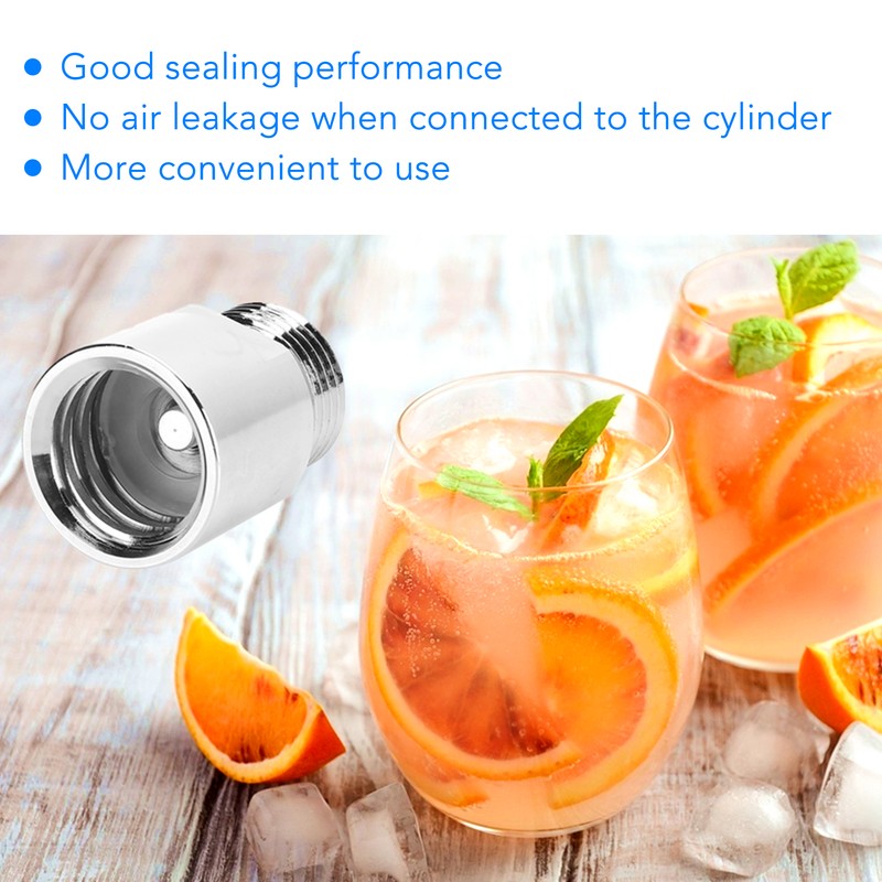 Soda Cylinder Adapter Metal CO2 Female Thread TR21‑4 to Male