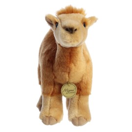 Aurora® Realistic Miyoni® Dromedary Camel Stuffed Animal - Lifelike Detail - Cherished Companionship - Brown 11 Inches