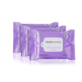 FACESCANADA Fresh Clean Glow Makeup Remover Wipes - 10N (Pack of 3) (10 N - Pack of 3)