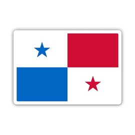 Squiddy Panama Flag Panamanian Country Pride - Vinyl Sticker Decal for Phone, Laptop, Water Bottle (3" Wide)