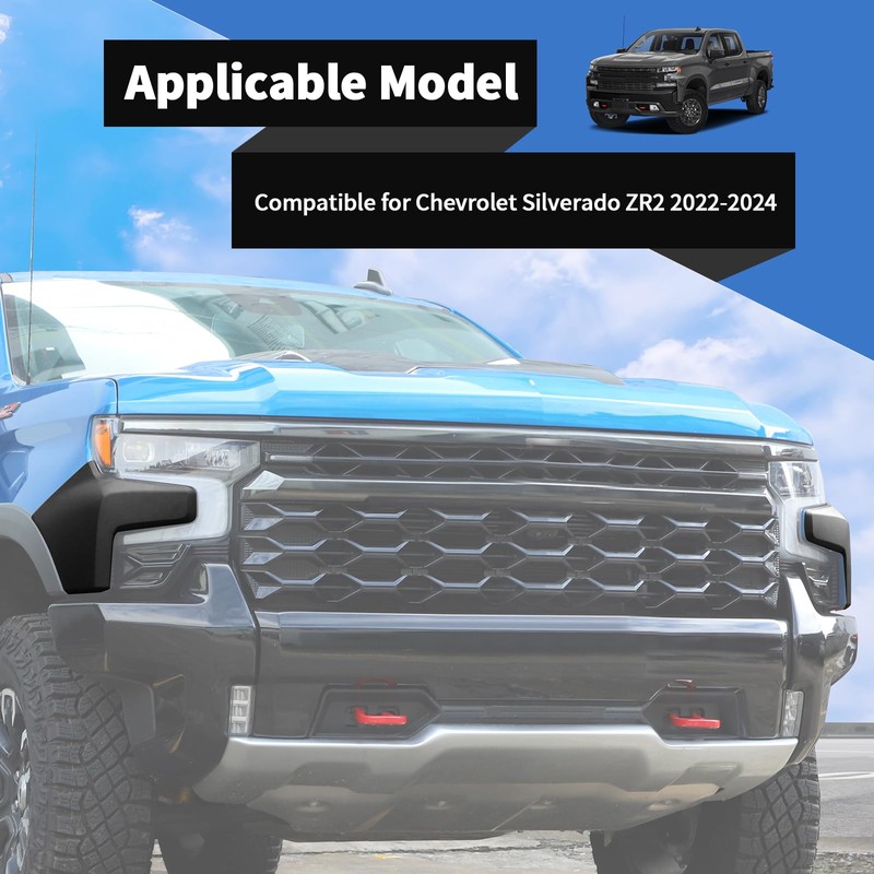 Voodonala for Chevy Silverado 2022-2024 ZR2 Front Hood Cowl Body