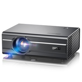 [Auto Focus] 4K Projector with WiFi6 and Bluetooth 5.2, 700ANSI Native 1080P Outside Outdoor Video Gaming Projectors Smart Home Movie Proyector Support Auto 6D Keystone for iOS/Android/TV Stick Black