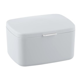Wenko Barcelona Bathroom Box with Lid - Storage Basket with Lid - Completely Unbreakable - 19.5 x 11 x 16 cm - Anthracite