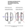 Sliding Glass Patio Door Handle Set, Mortise Type, B-Position, Off