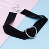 Yheakne Boho Choker Necklace Black Wide Black Necklace with Simple