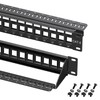Cable Matters Rackmount or Wall Mount 1U 24 Port Keystone