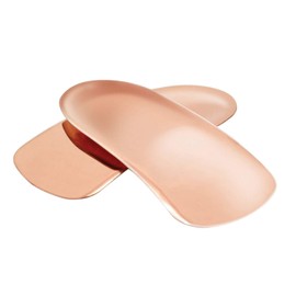 Large, Size 6-9, The Original Copper Heelers, Pure Copper Orthotic Insoles