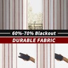DriftAway Farmhouse Linen Blend Blackout Curtains 84 Inches Long for
