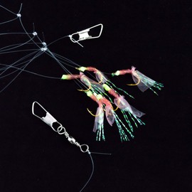 Orurudo Fishing Gear, Original Sabiki "Sabiki Kild X" Classic Pink Sabiki 6 Hooks Set with Convenient Rust Basket (Cagold) (M Size, Set of 3) qb500164b03n0