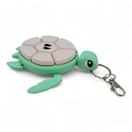 Turtle Fidget Clickers - Fruit Series Desktop and Keychains - Sensory Figures, Mechanical Keys - Autism, ADHD, Stress, Anxiety Relief (Apple)