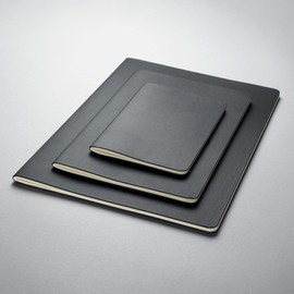 SIGEL CO864 Journal, approx. A6, squaRed, softcover, Black - Conceptum