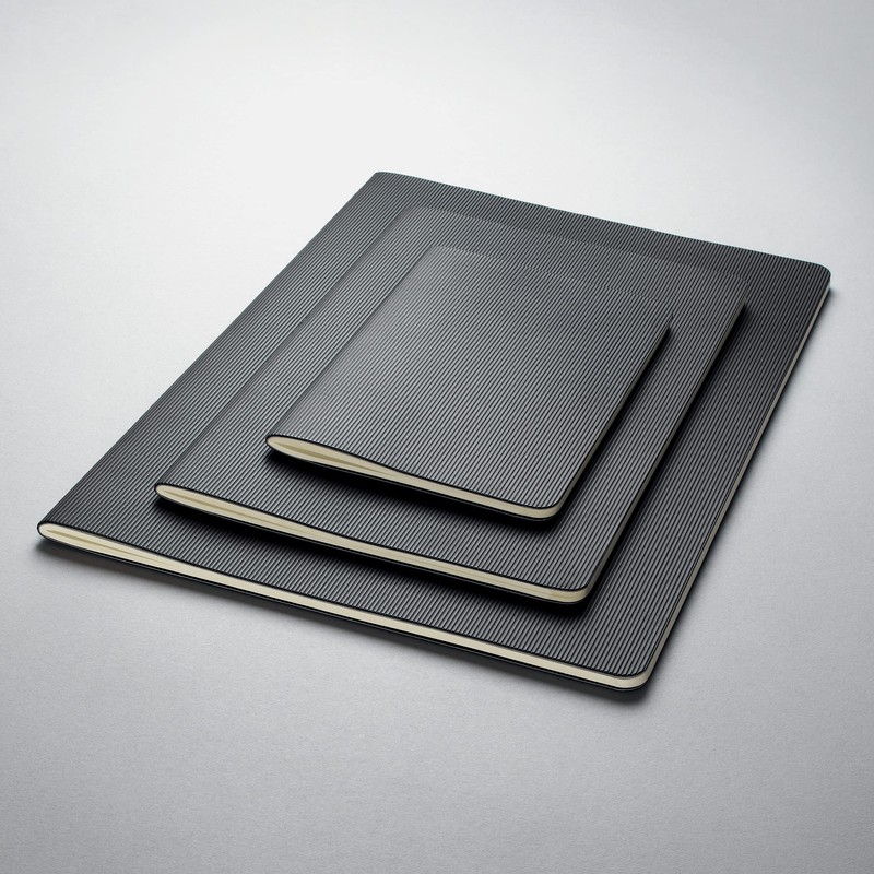 SIGEL CO864 Journal, approx. A6, squaRed, softcover, Black - Conceptum