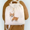 Azeeda 'Corgi' Canvas Rucksack/Backpack (RK00011345)